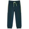 Joggebukser for barn med snor mosegr&oslash;nn 140