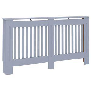 vidaXL Radiatordeksel antrasitt 152x19x81,5 cm MDF