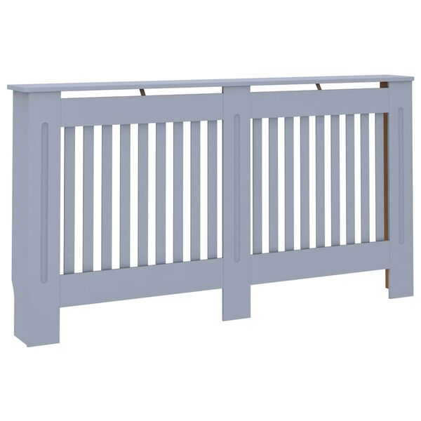 vidaXL Radiatordeksel antrasitt 152x19x81,5 cm MDF