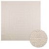vidaXL Teppe ZIZUR kremhvit 200x200cm jute-utseende innend&oslash;rs&utend&oslash;rs
