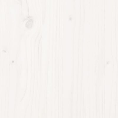 vidaXL Køyeseng for barn med stige hvit 80x200 cm heltre furu