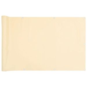 vidaXL Balkongskjerm kremhvit 300x120 cm PVC