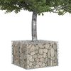 vidaXL Gabion hevet seng s&oslash;lv 60 x 60 x 40 cm Galvanisert St&aring;l