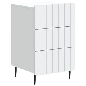 vidaXL Nattbordskap med skuff Hvit 43x 41 x 68 cm Konstruert tre