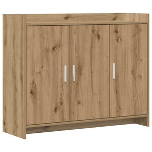 vidaXL Serviesskap Artisan eik 98,5 x 33 x 80 cm Konstruert tre