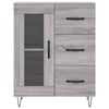 vidaXL Highboard grå sonoma 69,5x34x180 cm konstruert tre