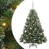 vidaXL Kunstig juletre med 150 LED med stativ gr&oslash;nn 150 cm PE og PVC