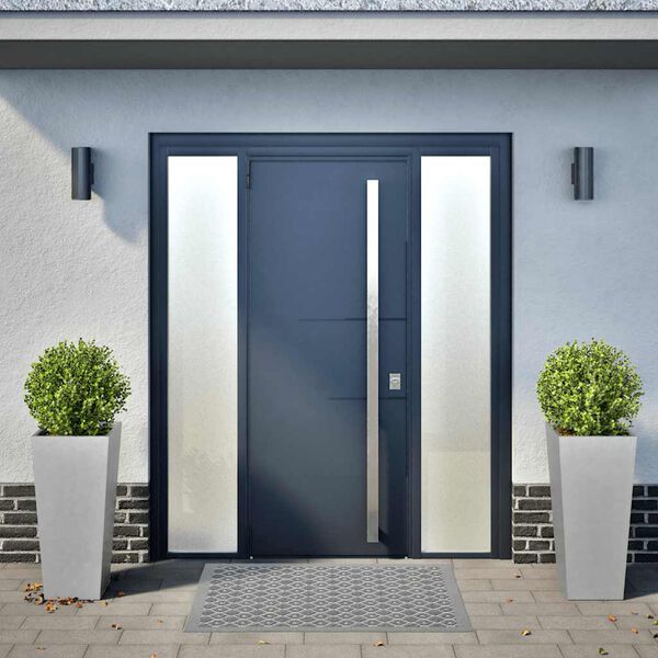 vidaXL Plantekasser 2 stk 35x35x75 cm galvanisert st&aring;l