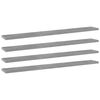 vidaXL Hylleplater 4 stk betonggr&aring; 80x10x1,5 cm konstruert tre
