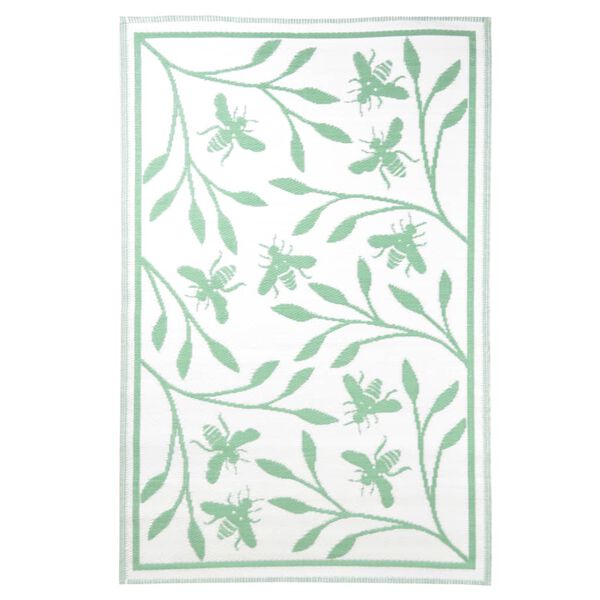 Esschert Design Utendørs teppe 182x122 cm biemønster