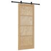 vidaXL Skyved&oslash;r ORKDAL Naturlig 86 x 211 cm Heltre furu