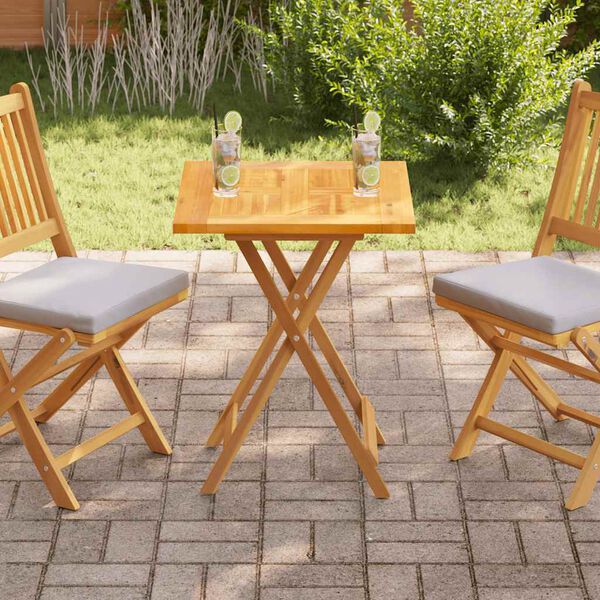 vidaXL Bordplate heltre teak 60x60x2,5 cm