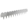 vidaXL Gjerdekant 30 pcs 103 x 20 cm St&aring;l S&oslash;lv