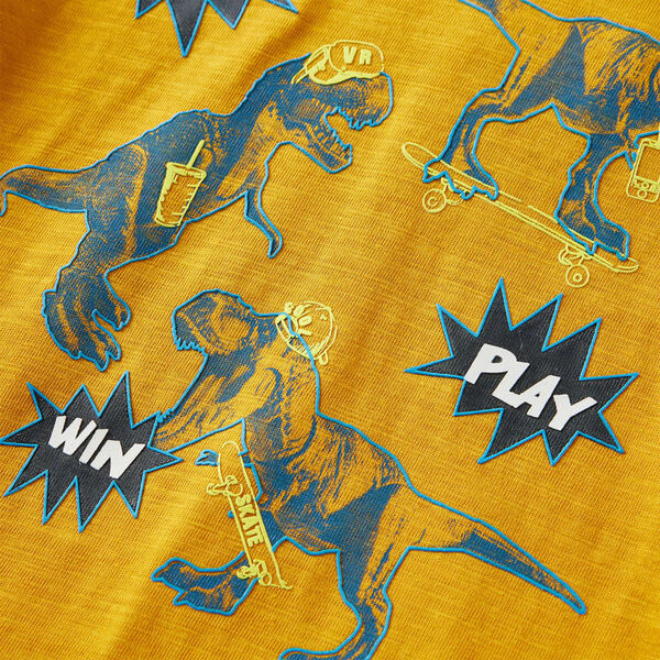 T-skjorte for barn med lange ermer oker 104