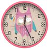vidaXL Veggklokke rosa &Oslash;25,5 cm polystyren og glass