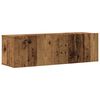 vidaXL TV-skapsett 5 deler veggmontert gammelt tre konstruert tre