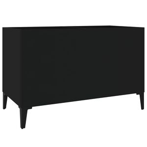 vidaXL Hifi-benk svart 74,5x38x48 cm konstruert tre