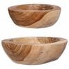 vidaXL Fruktbolle JEPARA 2 stk. Teak brun Massivt Teaktre
