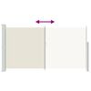 vidaXL Uttrekkbar sidemarkise 160x300 cm kremfarget