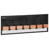 vidaXL Veggmontert klesstativ 90x11x30 cm heltre mango