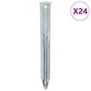 vidaXL Teltplugger 24 stk 17 cm &Oslash;20 mm galvanisert st&aring;l
