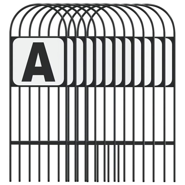 vidaXL Dressurbokstaver 12 stk stål