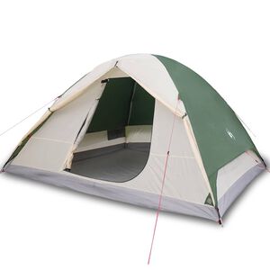 vidaXL Kuppeltelt for camping 6 personer gr&oslash;nn vanntett