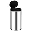 vidaXL Automatisk søppelbøtte med sensor 60 L rustfritt stål