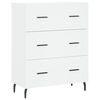 vidaXL Highboard hvit 69,5x34x180 cm konstruert tre