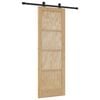 vidaXL Skyved&oslash;r ORKDAL 73,5 x 211 cm Heltre furu Naturlig