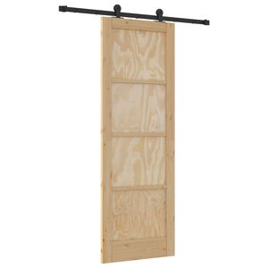 vidaXL Skyved&oslash;r ORKDAL 73,5 x 211 cm Heltre furu Naturlig