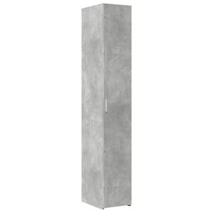 vidaXL Hylle betonggr&aring; 30x42,5x185 cm konstruert tre