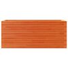 vidaXL Plantekasse voksbrun 110x40x46 cm heltre furu