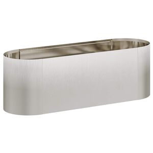 vidaXL Hevet Hagebed Rustfritt st&aring;l 120 x 40 x 40 cm