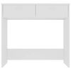 vidaXL Skrivebord hvit 80x40x75 cm konstruert tre