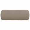 vidaXL Bolster puter 2 pcs Gråbrun Ø 25 x 70 cm Mikrofiber stoff