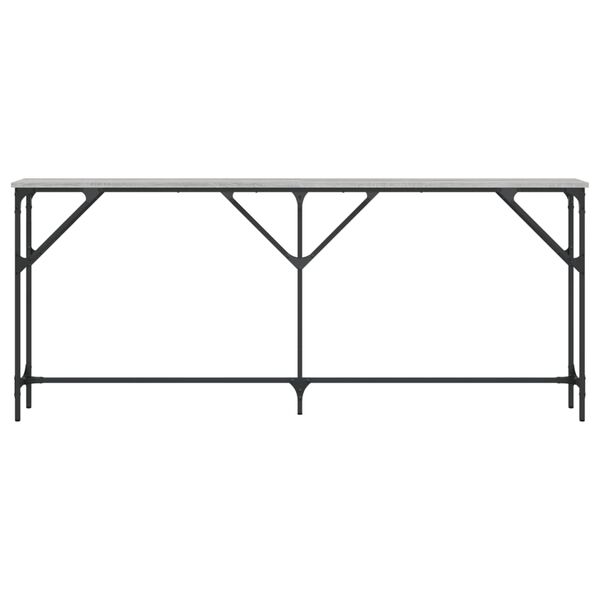 vidaXL Konsollbord gr&aring; sonoma 180x23x75 cm konstruert tre