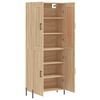 vidaXL Highboard sonoma eik 69,5x34x180 cm konstruert tre