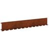 vidaXL Gjerdekant 10 stk. 102 x 15 x 4 cm St&aring;l Rusten