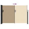 vidaXL Uttrekkbar sidemarkise beige 140x600 cm