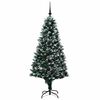 vidaXL Kunstig juletre med 300 LED grønn 180 cm PVC og Stål og Plast