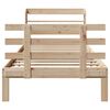 vidaXL Sengeramme med hodegavl 90x190 cm heltre furu