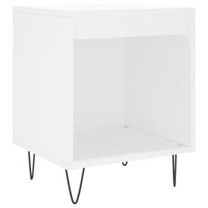 vidaXL Nattbord hvit 40x35x50 cm konstruert tre