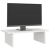 vidaXL Monitorstativ hvit 50x27x15 cm heltre furu