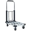 vidaXL Sammenleggbar transportvogn 150 kg aluminium s&oslash;lv