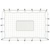 vidaXL Footballnett med stoppnett hvit og svart 184x61x123 cm stål PE