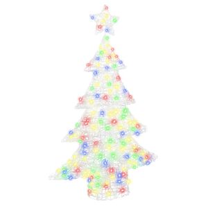 vidaXL Juletre 100 LED-lys Flerfarget 120 cm Akryl