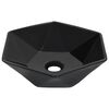 vidaXL Vask 41x36,5x12 cm keramikk svart