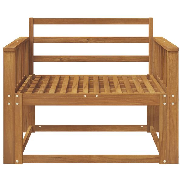 vidaXL Ute Midt Sofa Solid akasietre Naturlig