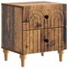 vidaXL Nattbordskap Gammelt tre 43 x 34,5 x 48 cm Konstruert tre